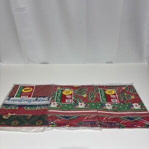 Vintage Christmas Gift Wrap Paper Artfaire New Sealed 3 Packs 300sq Feet Holiday
